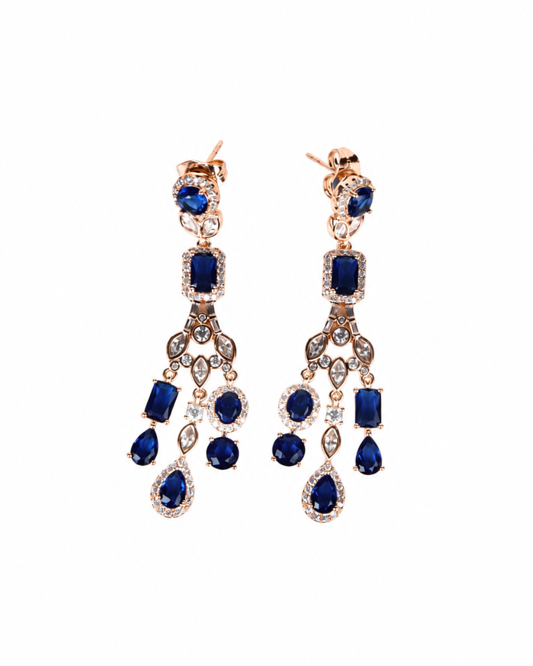 The Imperial Sapphire Chandelier Earrings