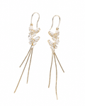 The Fluttering Monarch Crystal Tassel Earrings