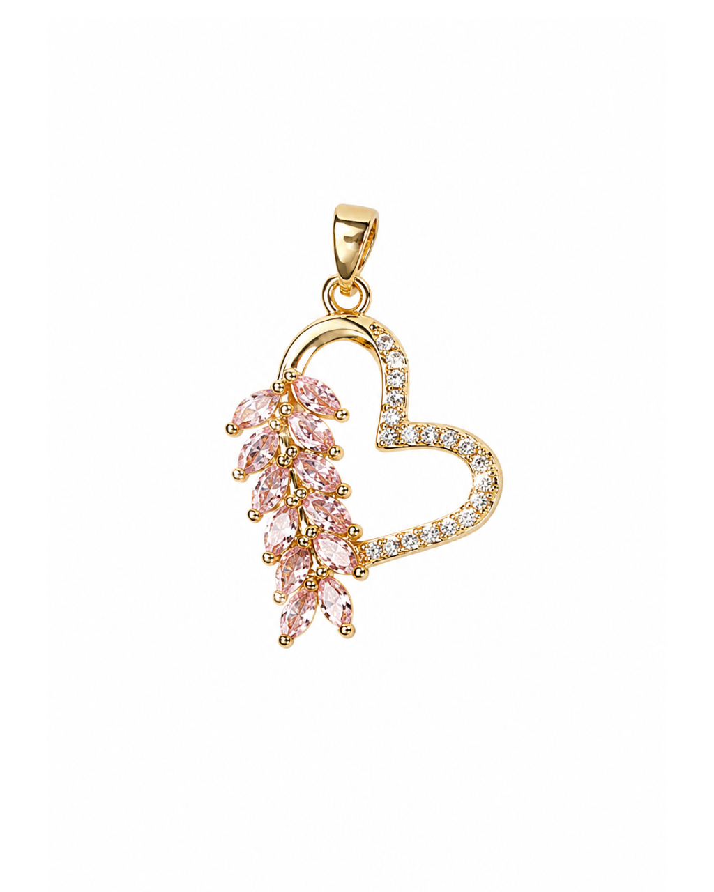 The Blushing Vine Heart Pendant