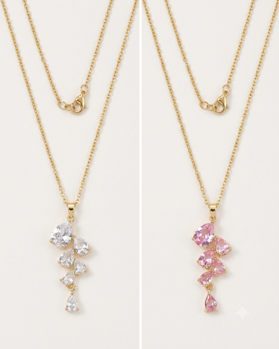 The Cascading Teardrop Cluster Pendant