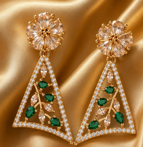 Eclat Emerald Crescent Set
