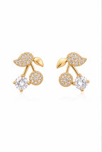 The Crystal Cherry Stud Earrings