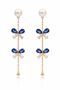 The Sapphire Bow Pearl Drops