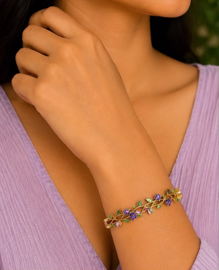 Enchanted Rose Vine Bangle