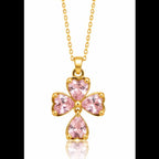 Rose Aura Clover Pendant