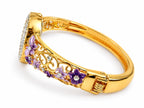 Enchanted Flora & Butterfly Gold Bangle Watch
