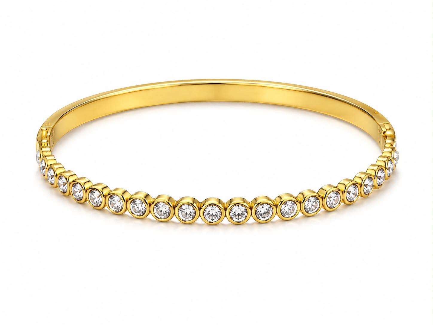 The Bezel Crystal Bangle